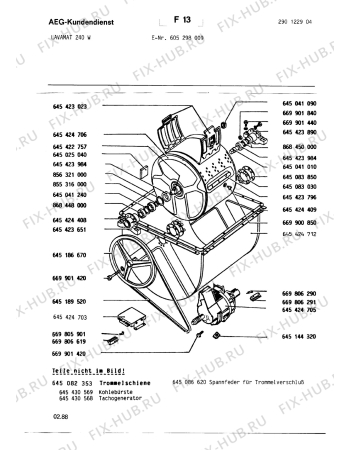 Схема №3 LAV 240 W с изображением Рукоятка для составляющей Aeg 8996451893516